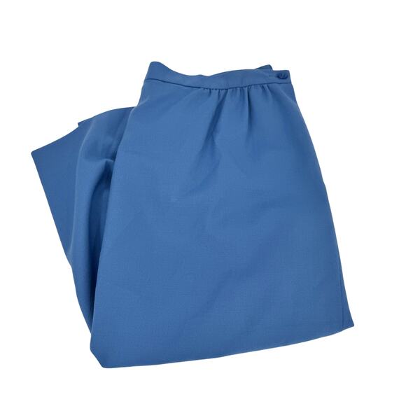 Pendleton Skirt Womens 14W Blue Virgin Wool Lined Classic Midi Vintage Classic - Picture 1 of 11